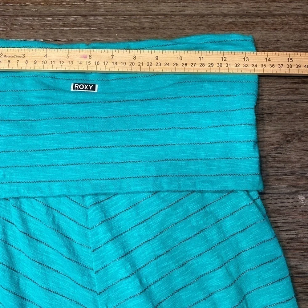 ROXY Women’s Maxi Skirt / haltered dress teal green size small.